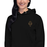 Sun Elk Embroidered Women's Hoodie