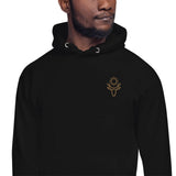 Sun Elk Embroidered Men's Hoodie