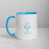 Sun Elk Blue Mug, 11oz