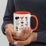 Mushrooms & Fungi Colored Coffee Mugs, 11oz