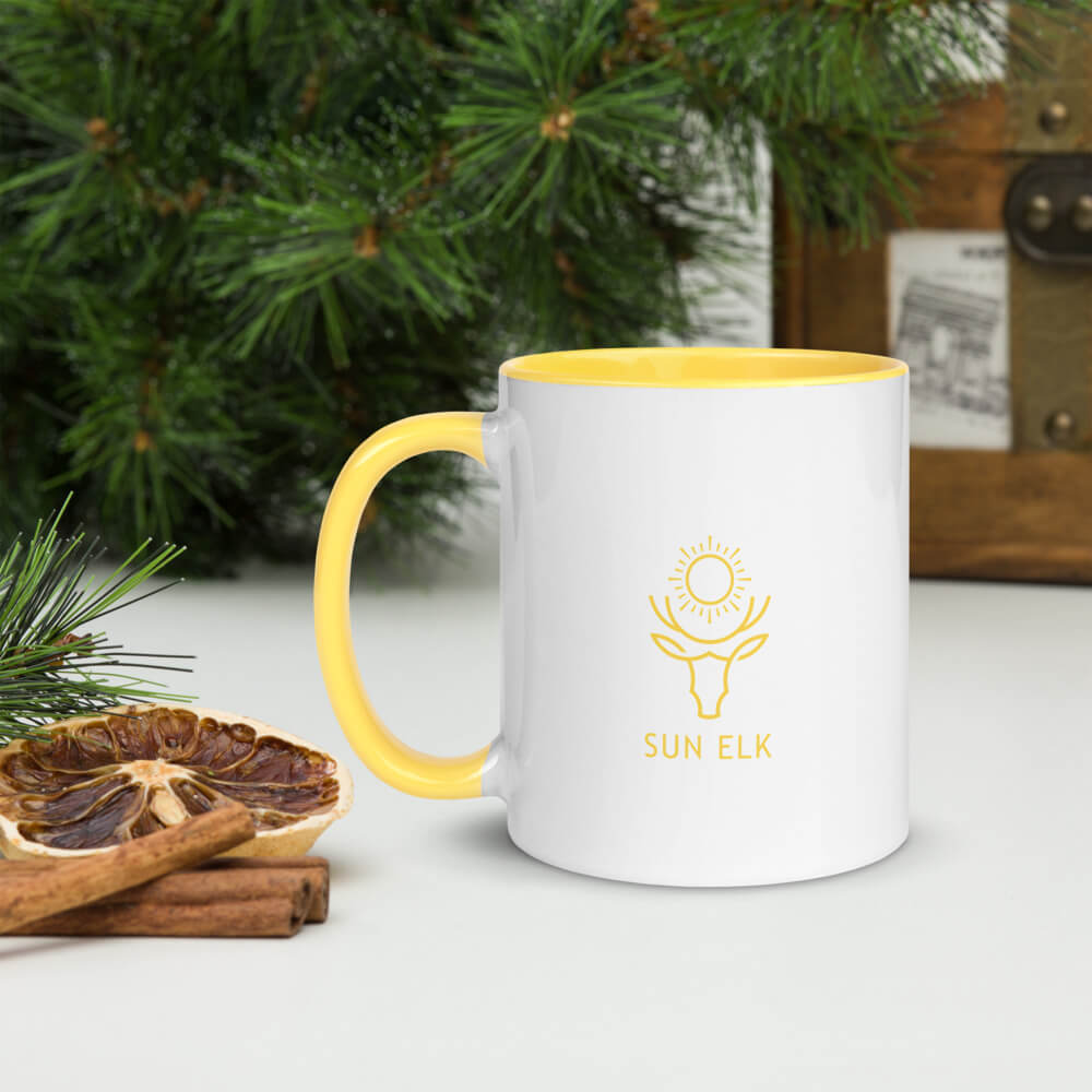 Sun Elk Yellow Mug, 11oz